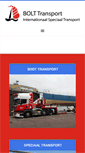 Mobile Screenshot of boltboattransport.com