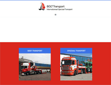 Tablet Screenshot of boltboattransport.com